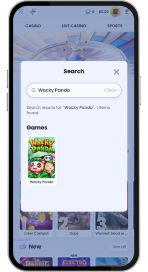 Search slot
